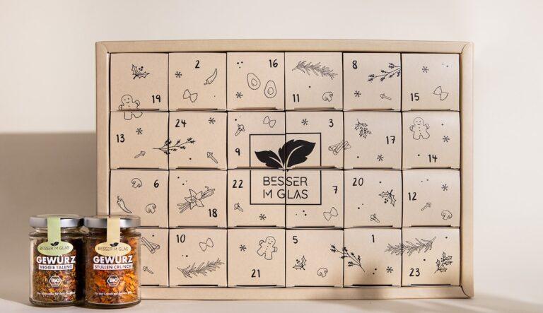 Besser im Glas bringt Gewürz-Adventskalender mit sieben neuen Sorten